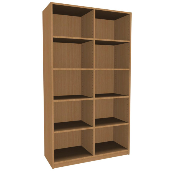 Regalschrank offen Mittelwand 8 Böden BxHxT 100x180x40cm